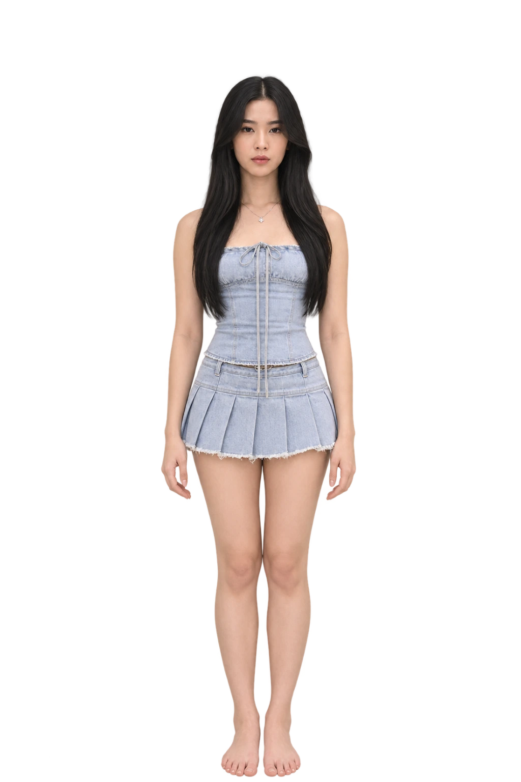 Sophia Laforteza full-body height-comparison figure