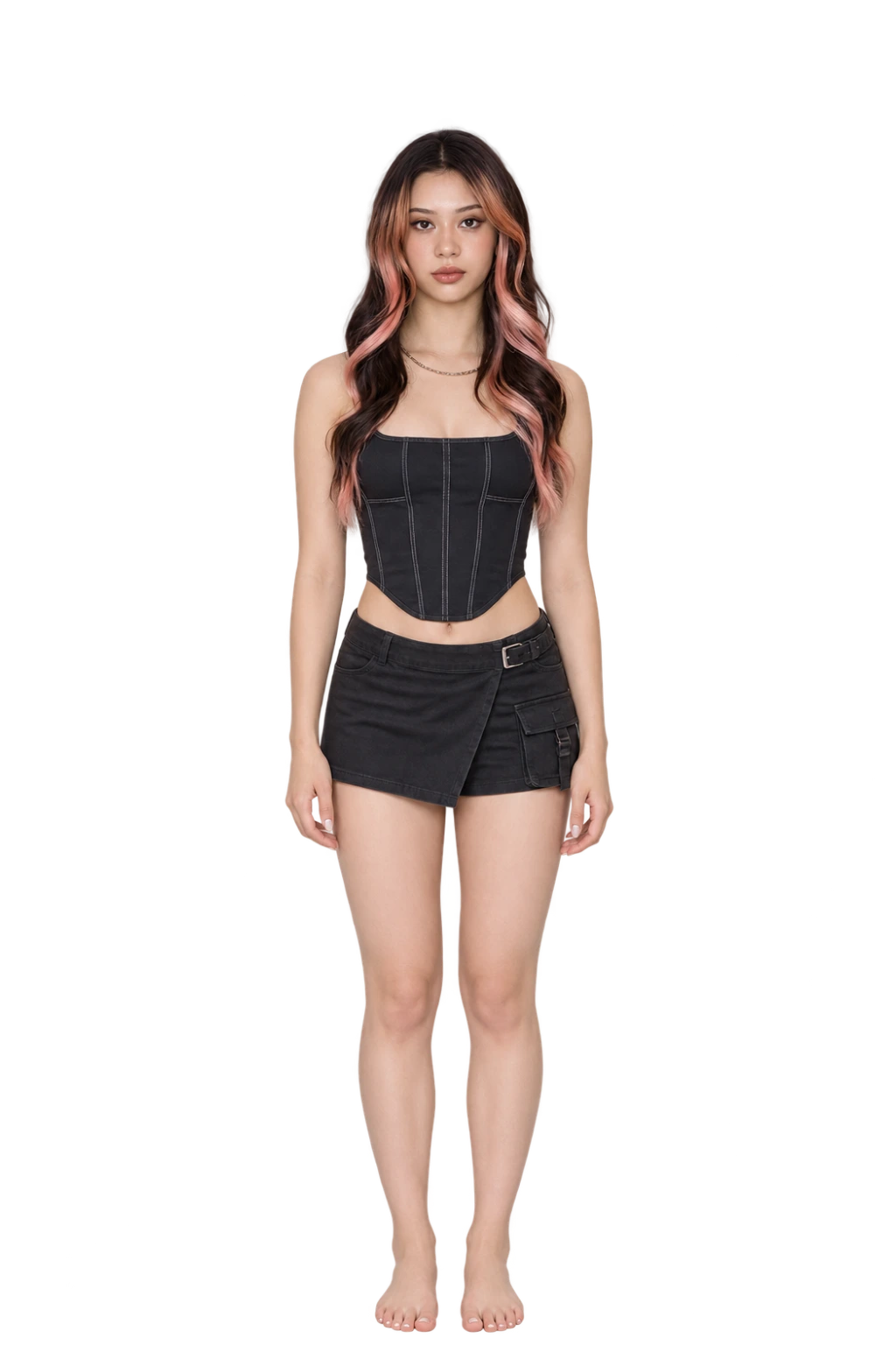 Megan Skiendiel full-body height-comparison figure