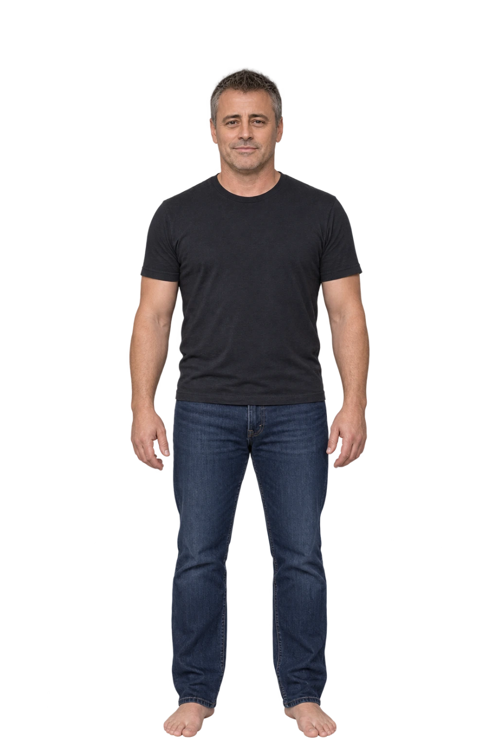 Matt LeBlanc full-body height-comparison figure