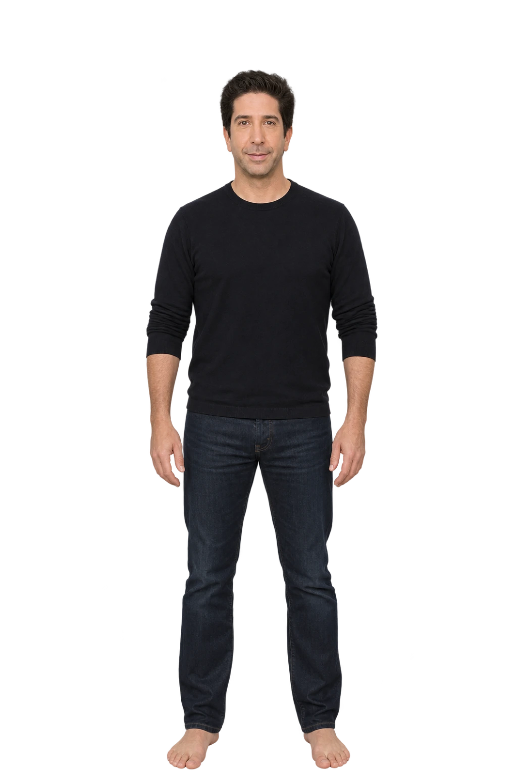 David Schwimmer full-body height-comparison figure