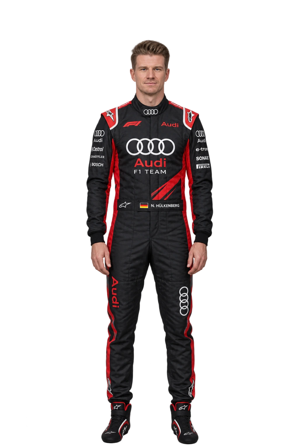 Nico Hülkenberg full-body height-comparison figure